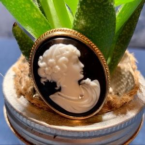 Classic Cameo Brooch Pin (or worn on a necklace!)
